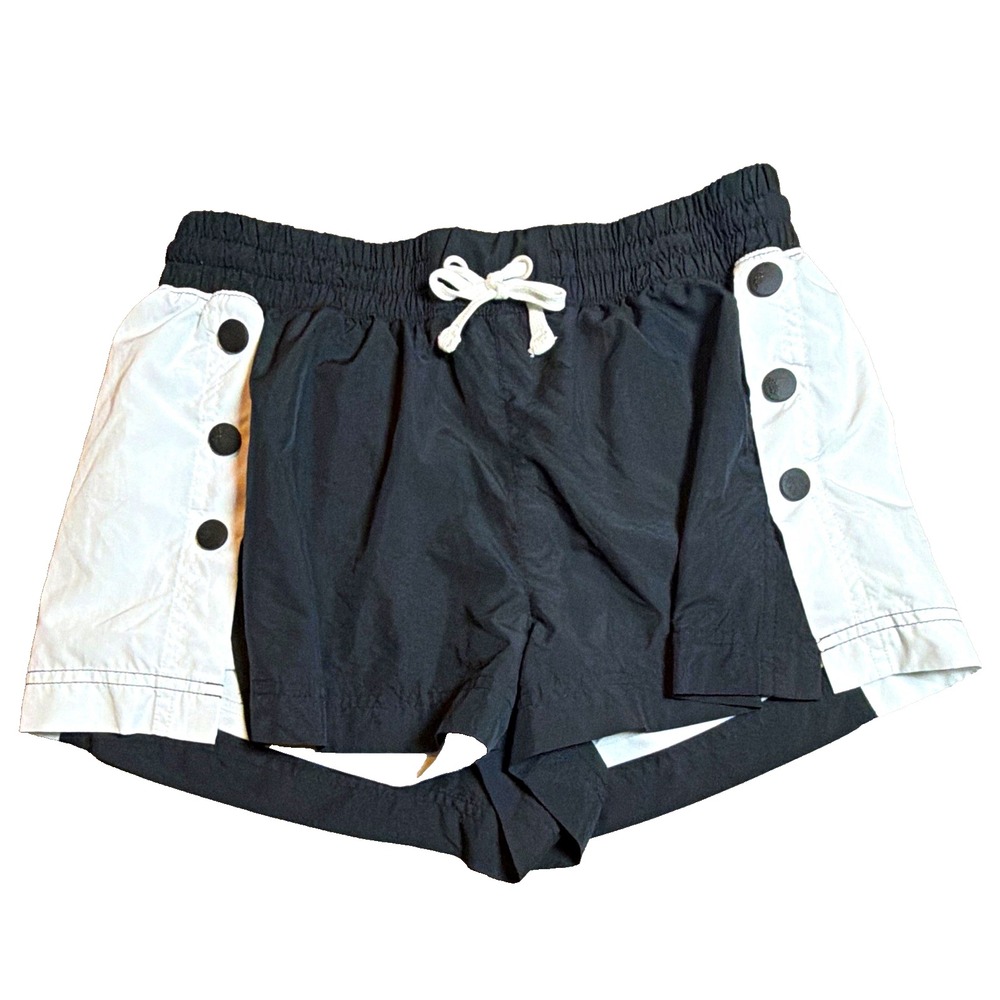 Free People Movement Women's Black/White Colorblock Athletic Shorts Size Medium